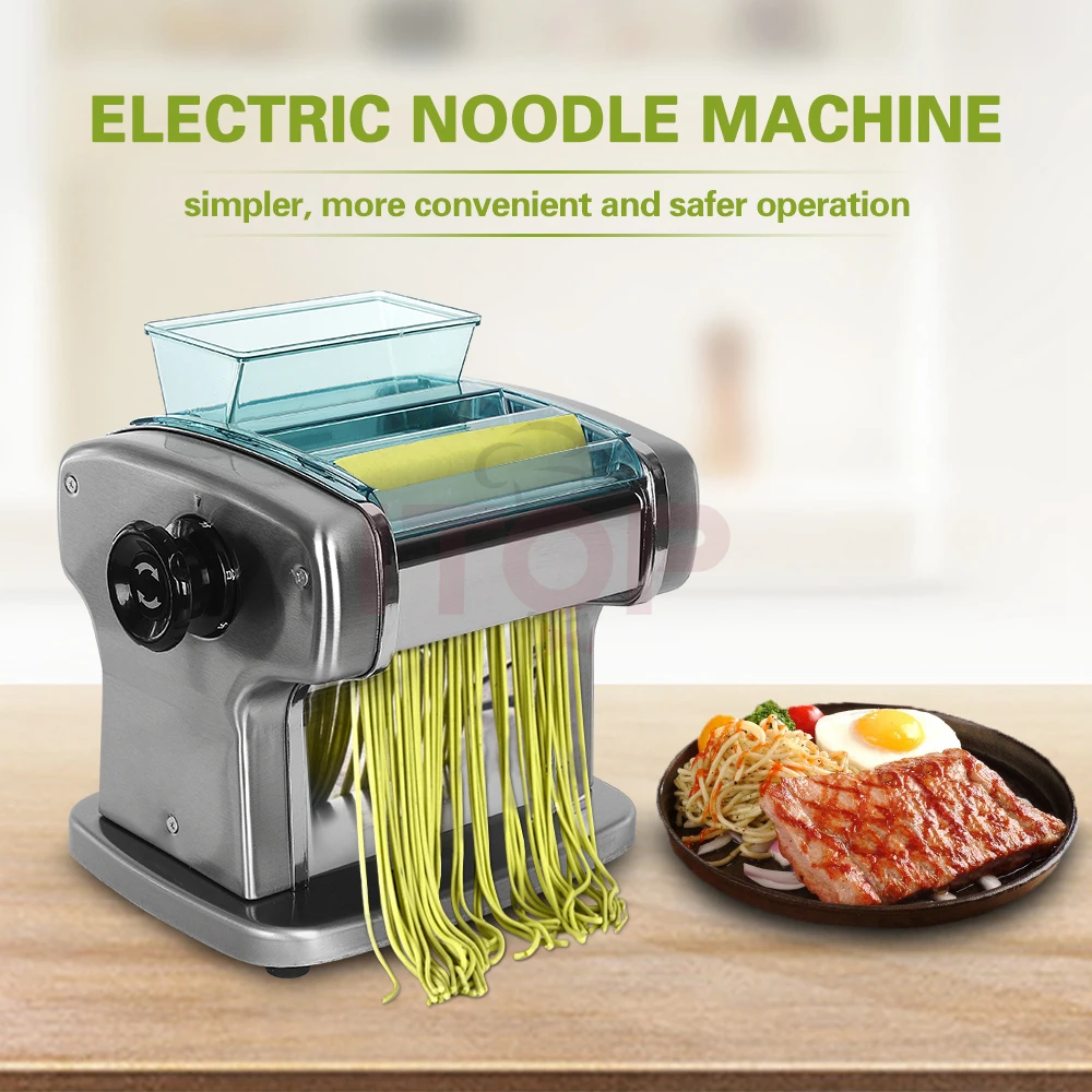 Good Quality Electric Noodle Making Machine Electric Noodle Making Pasta Maker Dough Roller Noodle Cutting Machine - Image 5
