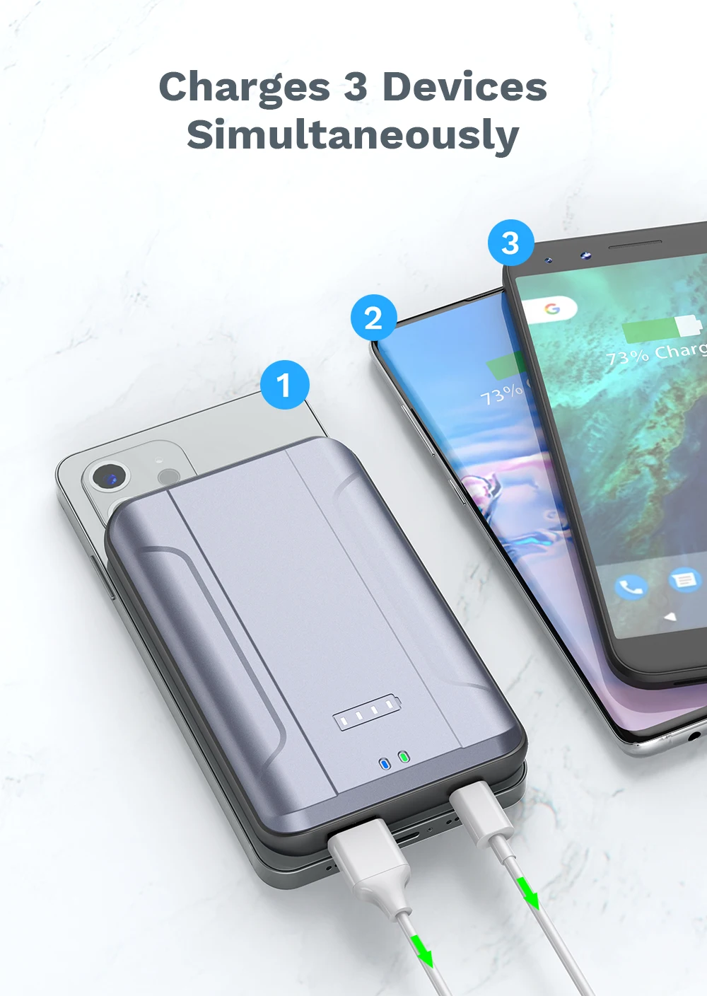 for iPhone 12 Magsafe Power Bank 10000mAh Portable 10W 15W Wireless Phone Charger Magnetic Power Bank