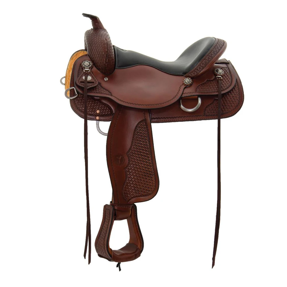 Седло лошади в западном стиле из натуральной кожи