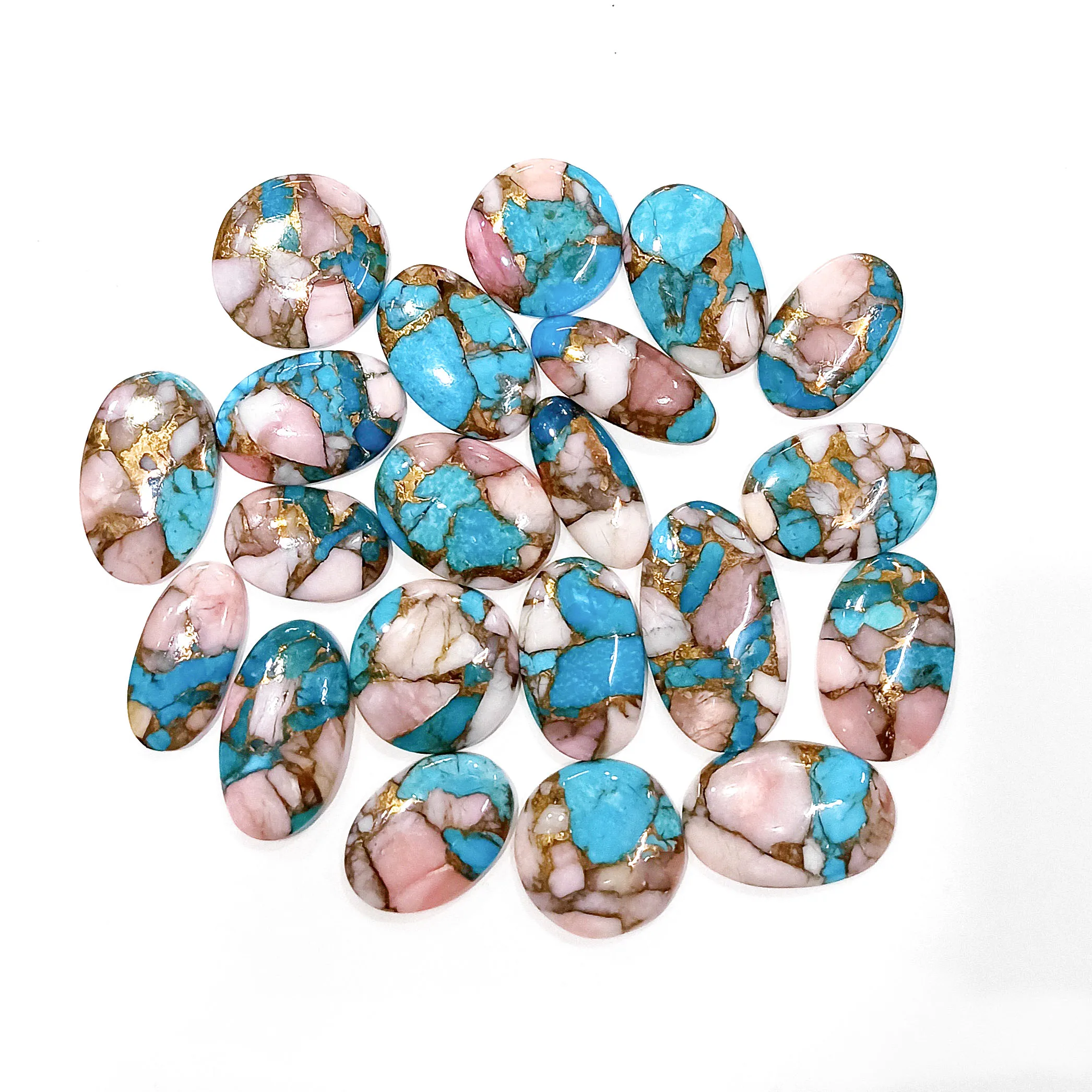 6mm AAA Quality Peru Natural Pink Opal Round Cabochon