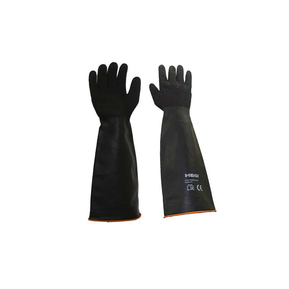 Lange Industrielle Gummi-Latex-Handschuhe Arbeiten Sicherheit 