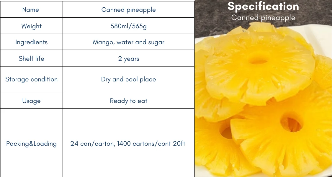 VENTA SUPERIOR Rebanada de piña de reina de alta calidad Fruta enlatada ...