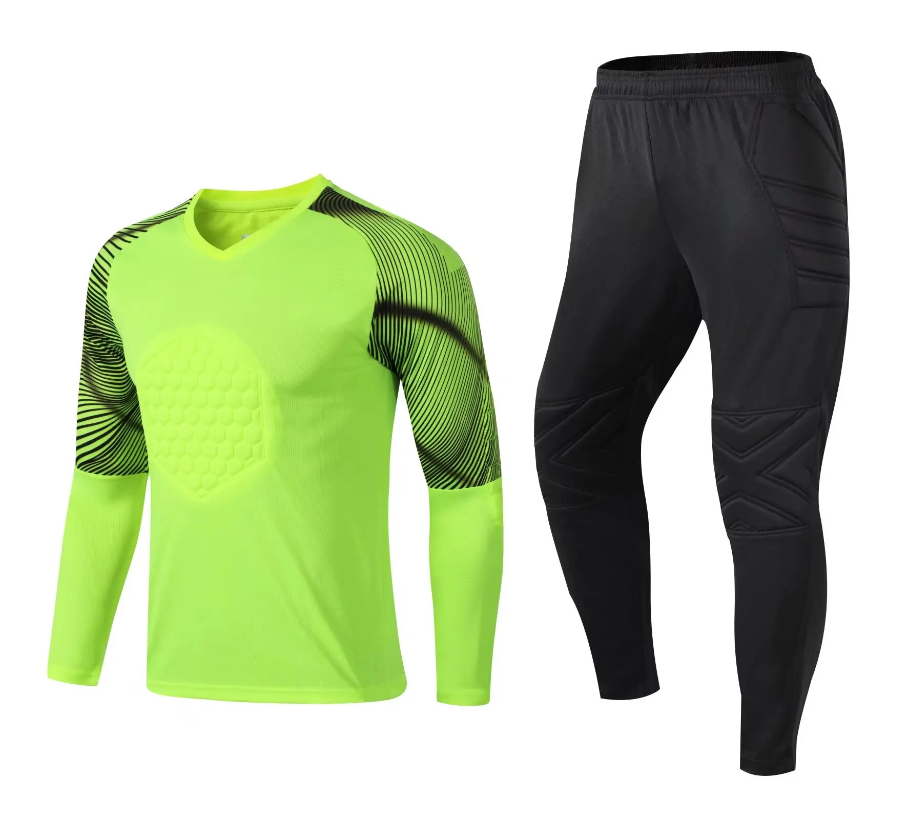 Source New Design factory oem cheap goalkeeper uniform set soccer