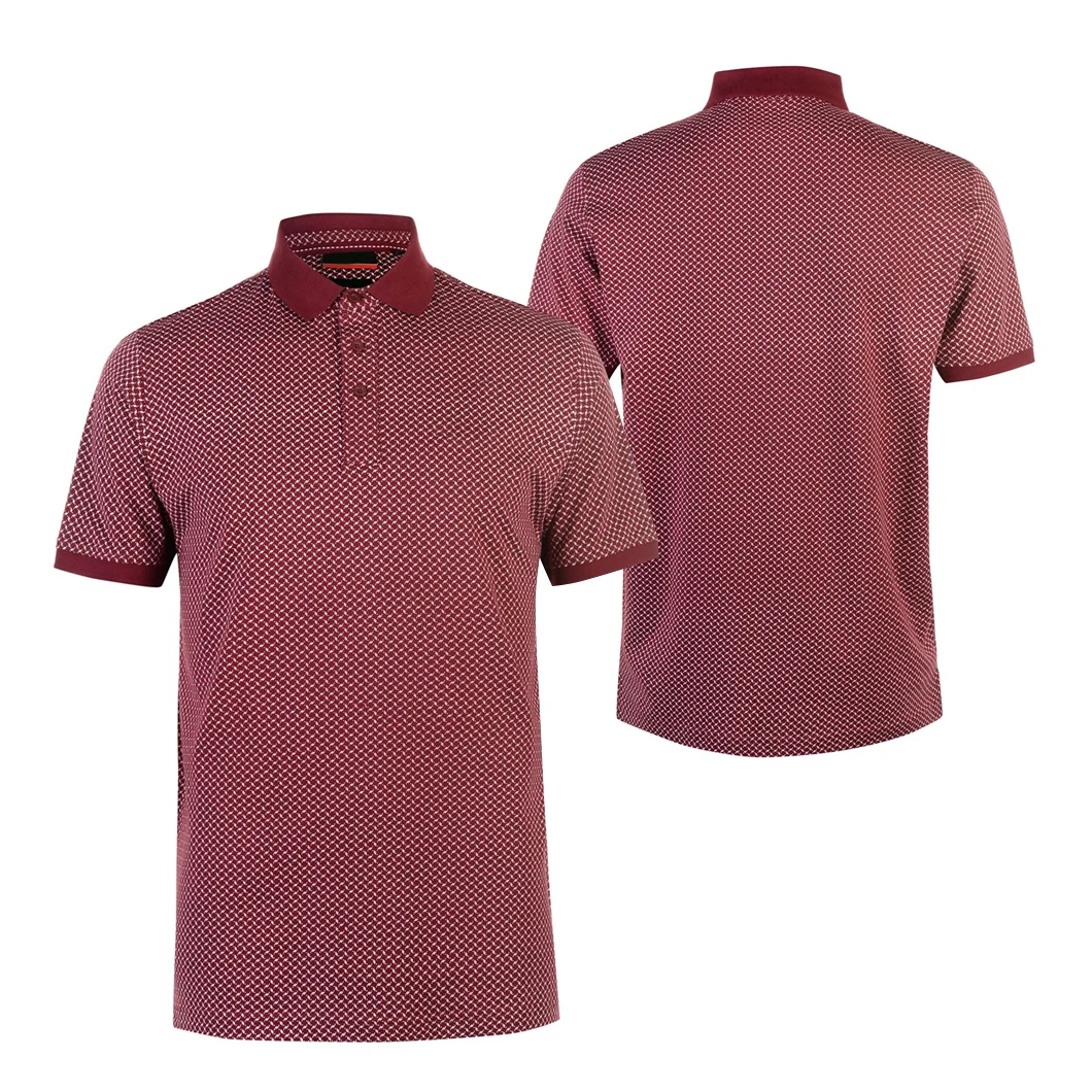 Customized Logo Sports Golf Men Polo Shirt Mesh 100 Polyester Shirts