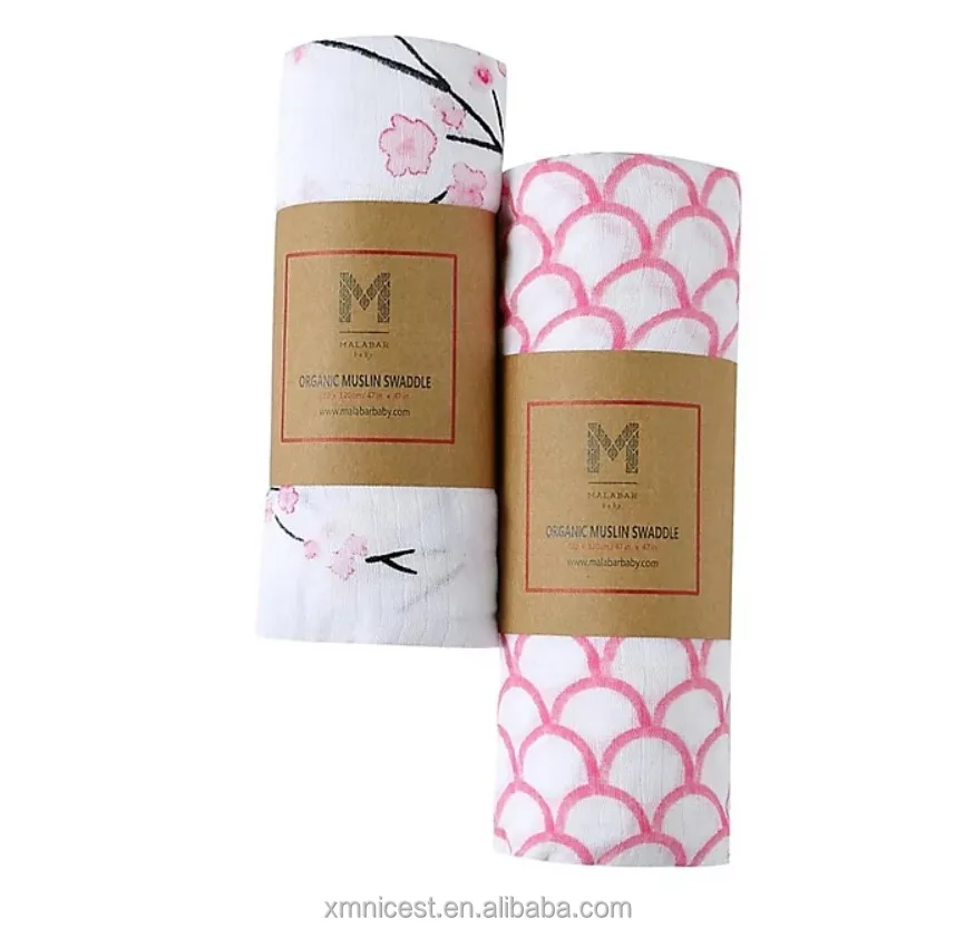Swaddle Packaging Custom Printed Eco Friendly Brown Kraft Paper Sleeve