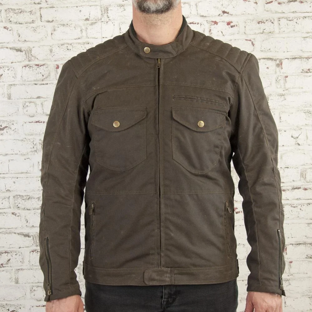men's canvas motorcycle jacket