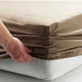 Premium Quality Double Bed Fitted Sheets 100% Cotton Fitted King/Queen Size Bed Sheet Sets Mattress Protector