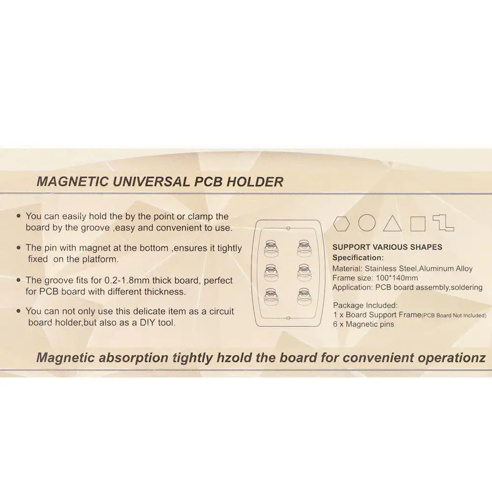 Stainless Steel Pcb Holder, Clamping Pcb Holder Board
