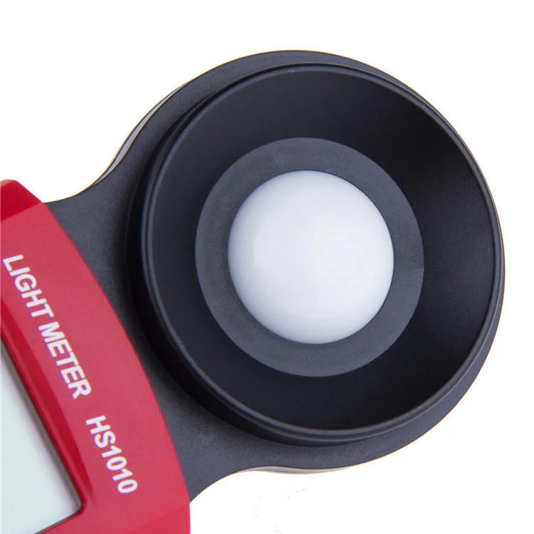HS1010A Digital Light Meter Illuminance Lux Meter - 1500mAh Battery Ambient Temperature Measurer FC/LX