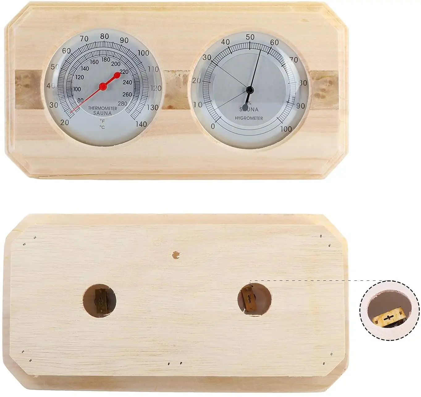 Sauna Thermometer 2 In 1wooden Fahrenheit Thermometer Hygrometer For Sauna  Indoor Hygrothermograph For Family Hotel Sauna Room - Buy Sauna Thermometer  2 In 1wooden Fahrenheit Thermometer Hygrometer For Sauna Indoor  Hygrothermograph For