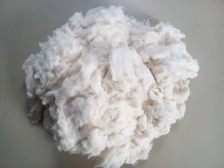 Vietnam 100% cotton comber noil/bleached cotton comber noil natural cotton fiber off white/ivory-white color - Ms. Mira