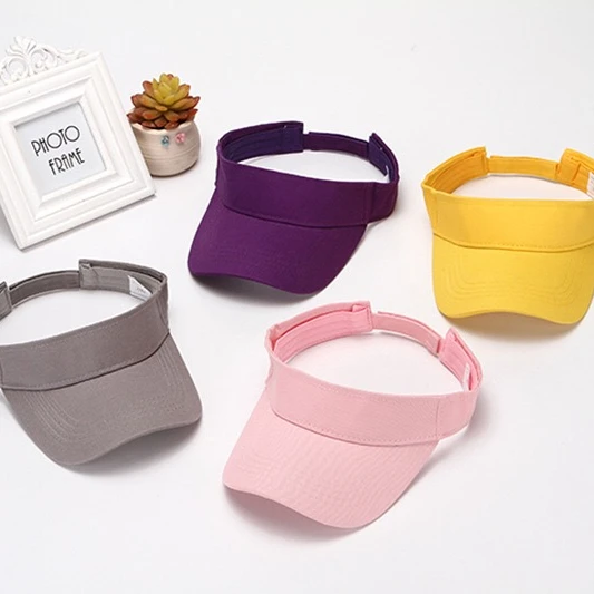 visor with curly strap