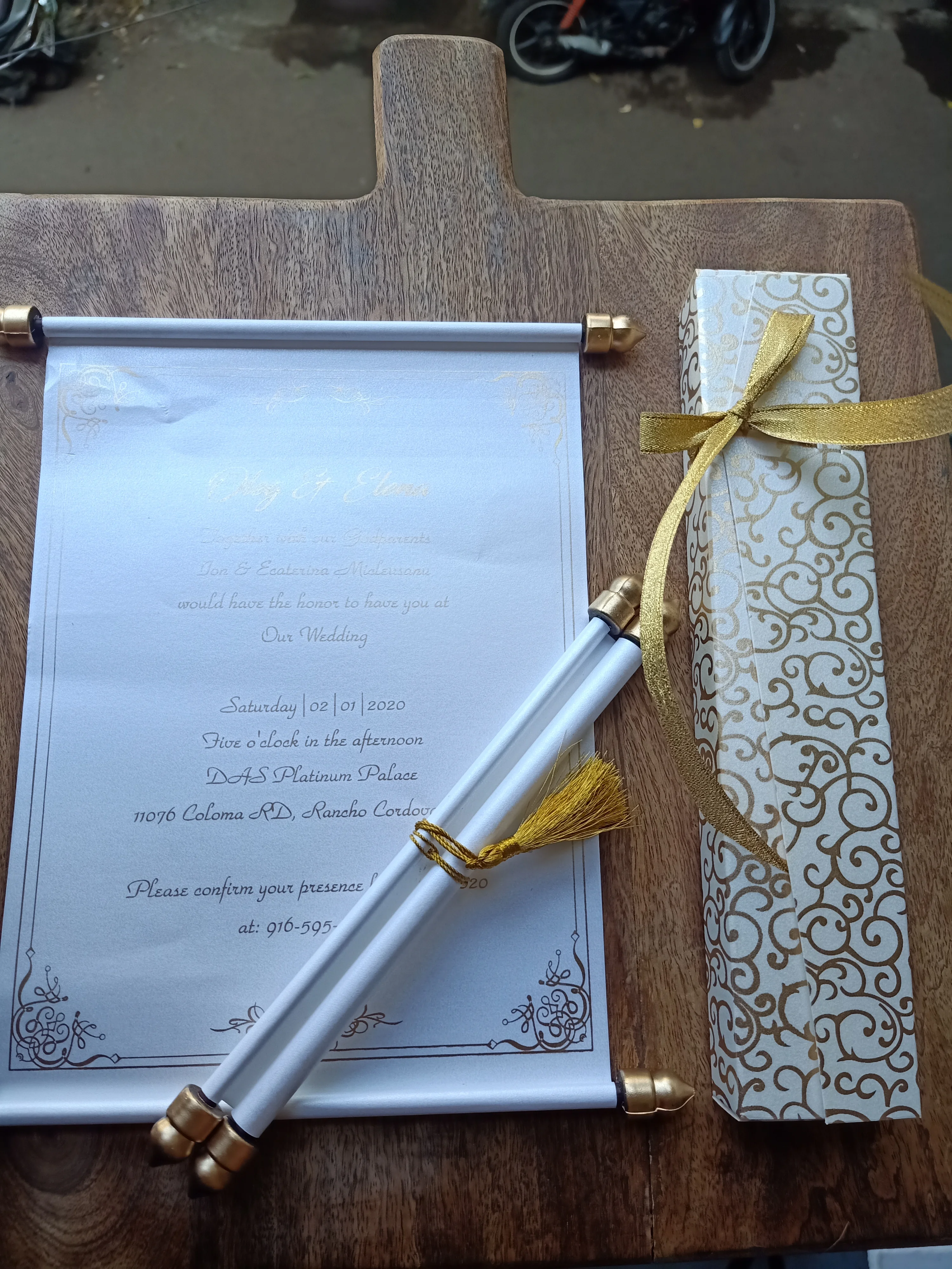 Velvet Scroll Invites Suitable for bar Mitzvah celebrations Also Available With Velvet Fabric Covered Boxes