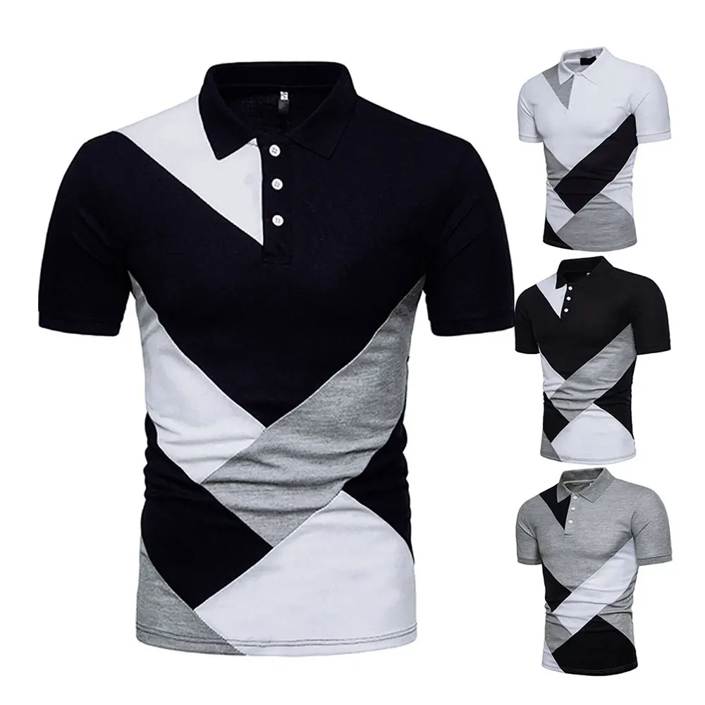 Mens Polo Tailored Collar Cut & Sew Top