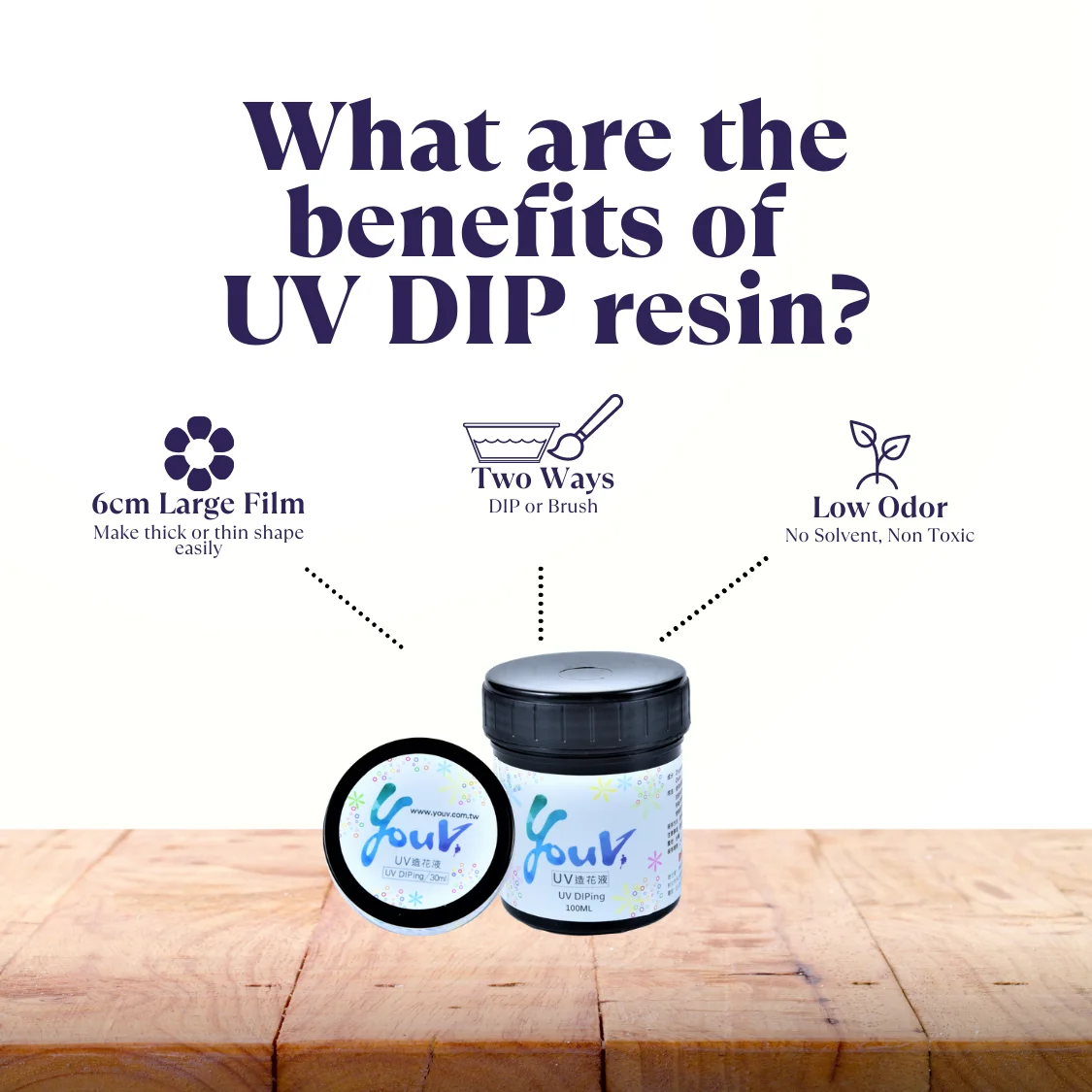 Uv Led Flower Dipping Resin Gel Art Fluid Solution For Handmade Wire