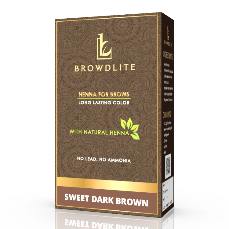 Brow Henna Eyebrow Kit Browdlite Henna Brow Tint With Brush And