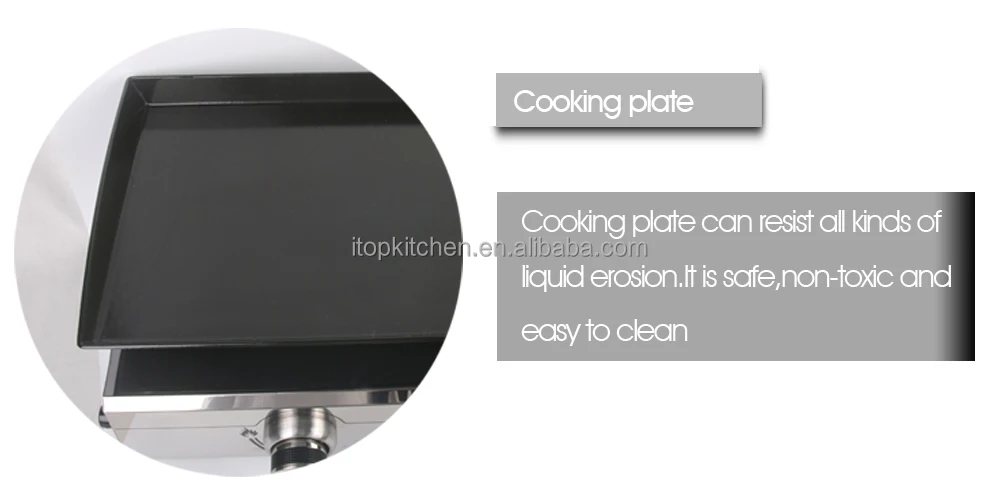 SP-10 4 Burners Stainless Steel Gas Plancha Grill Wedding Party Bbq Machine Outdoor Gas Grill