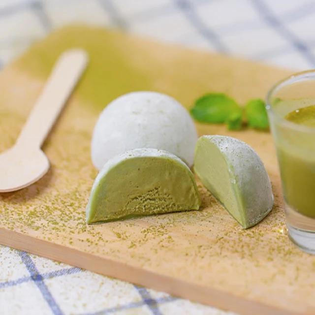 oem 55g green tea ice cream in mochi dough mochi ice cream with