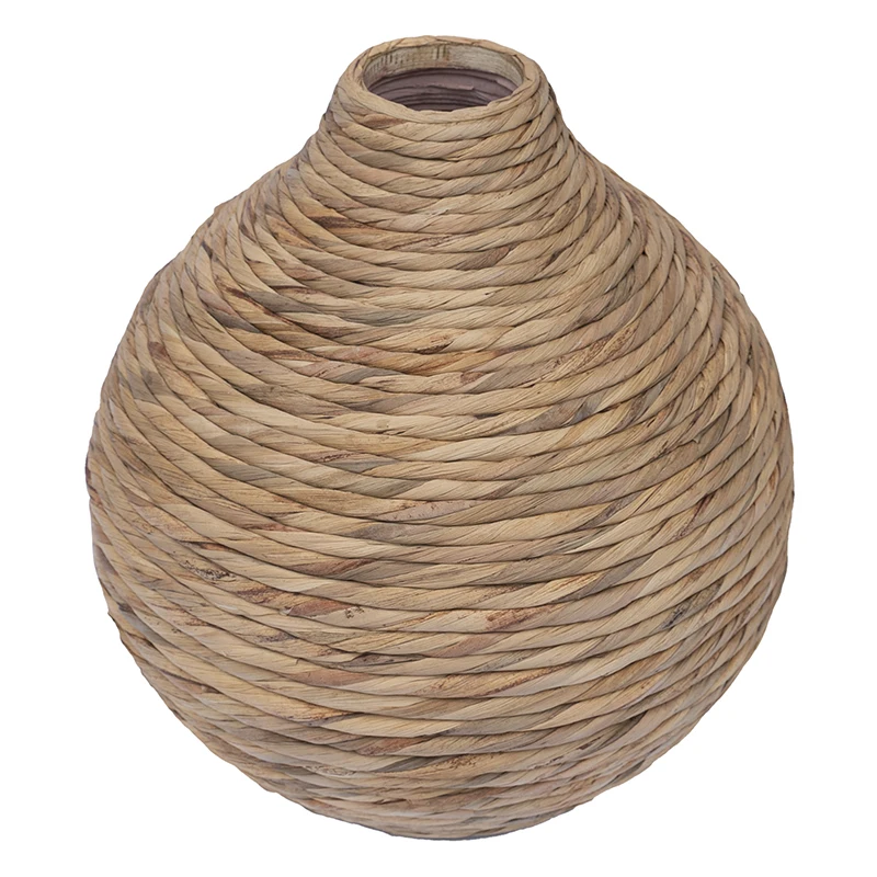 New 2022 Handwoven From Natural Water Hyacinth Flower Pot Woven Flower