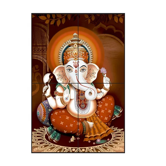 3d Poster Tiles Hindu Gods Lord Ganesha Digital Printing Super Glossy