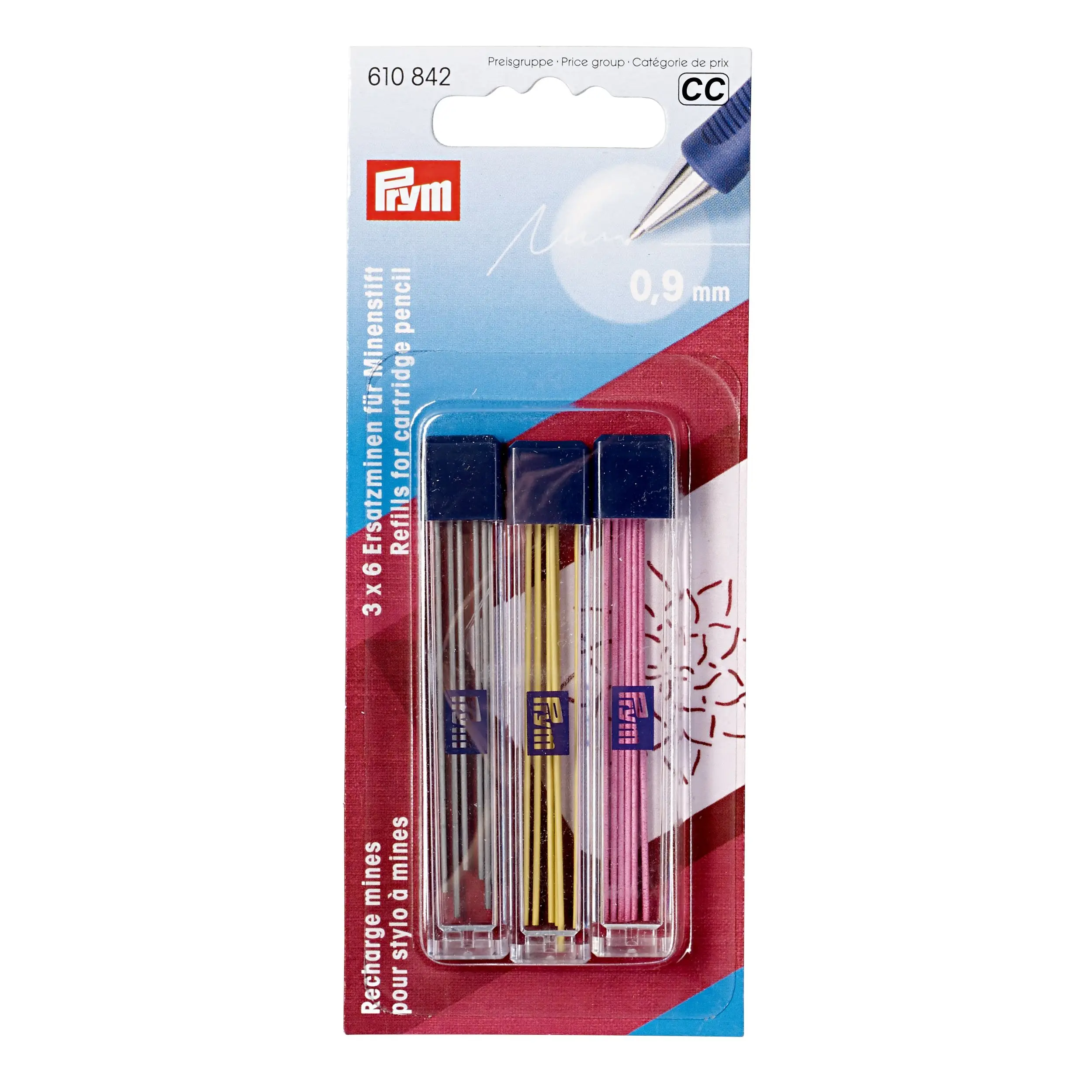 Prym любовь для заправки зажигалок для картридж карандаш 610842 3 вида цветов