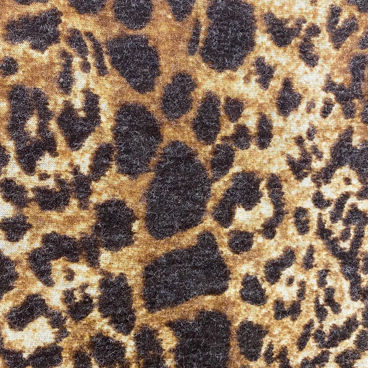 leopard print knit fabric