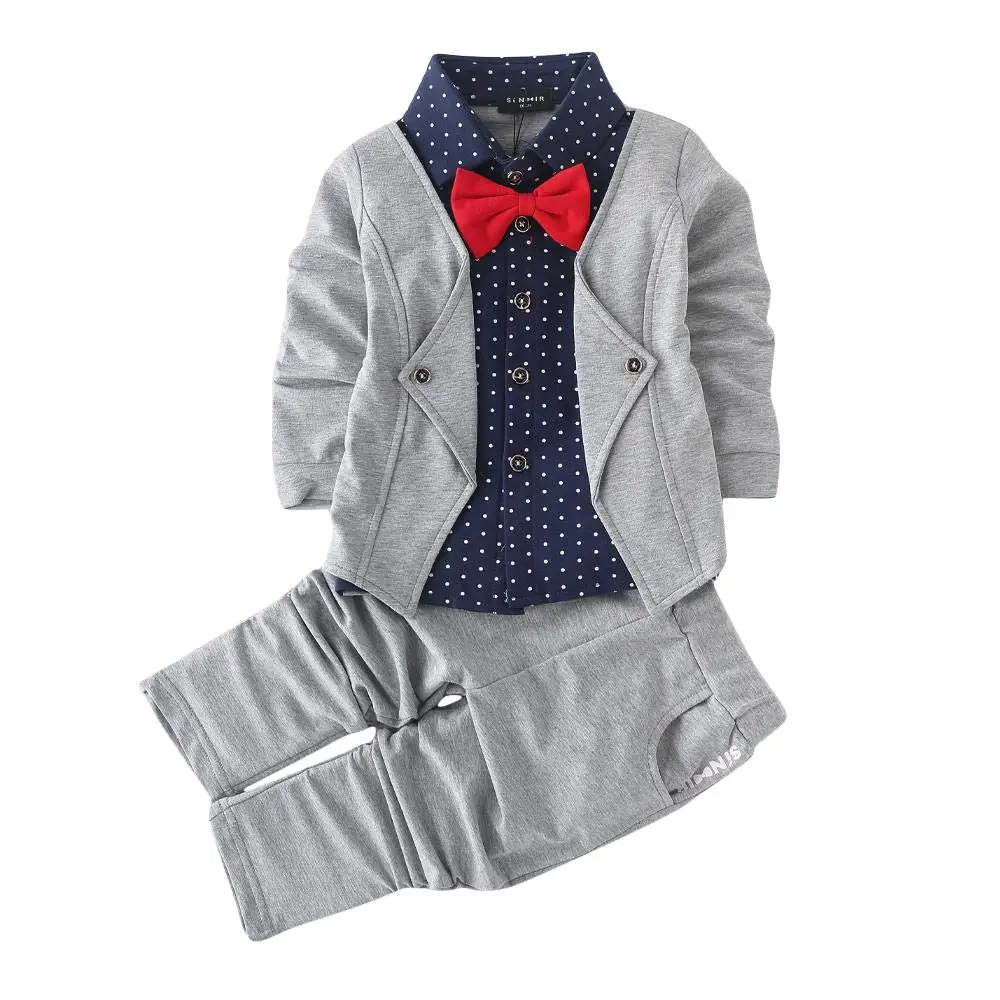 Enfants Bébé Garçons Casual Outfits Denim Tops & Pantalon Long Party Vêtements Set Fashion