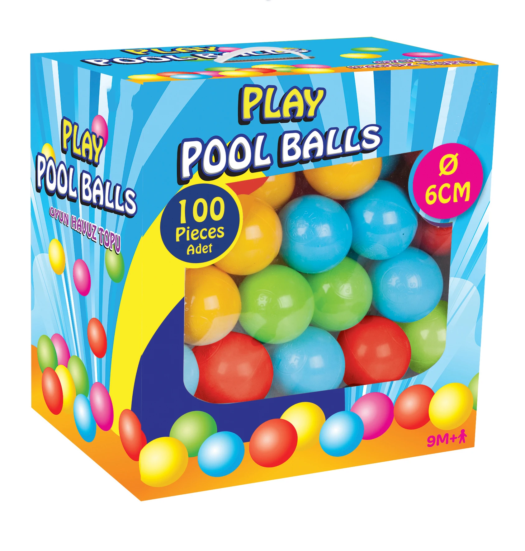 5cm Pit Balls for Kids Birthday Pool Tent Party Favors Summer Water Bath Toy Kids Play Balls Crush Proof Ocean Balls Colorful Ball Swim Pit Toy Balacoo 100pcs 5 