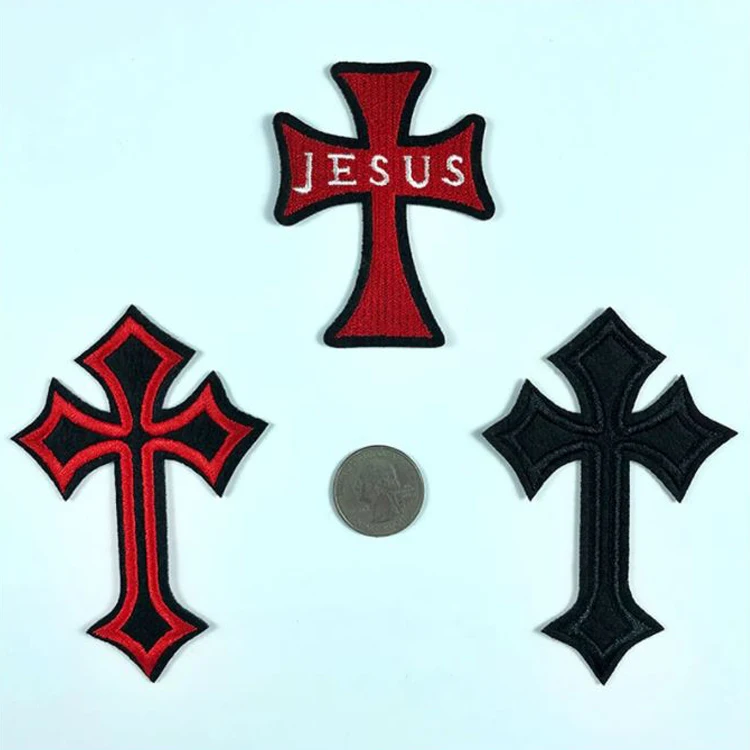 Parche De Tela Con Bordado De Cruz Religiosa,Parche De Hierro Con Letras De  Jesús Para Ropa,Accesorios De Ropa Diy,Bordado De La Biblia - Buy Parches  Para Coser-parches Bordados Personalizados-bordado Parche  Personalizado-carta Parche