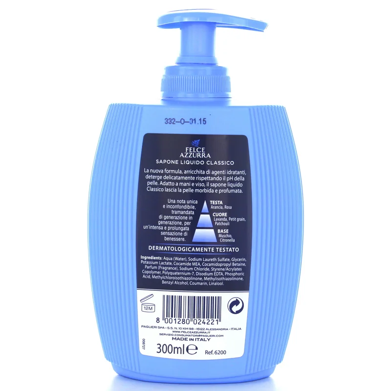 felce azzurra liquid hand soap classic