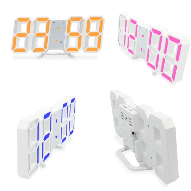 OROLOGIO DA PARETE digitale Orologio da tavolo con ampio display alimentato EUR 63,73 - FR