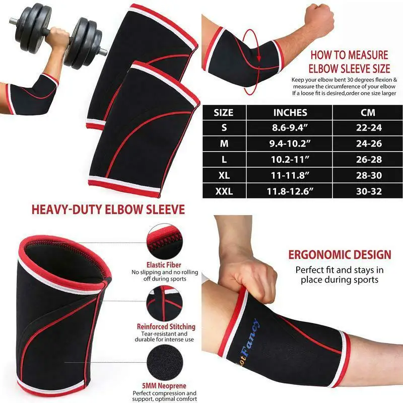 Knee Sleeves For Powerlifting 7mm Thick Neoprene Sleeve For