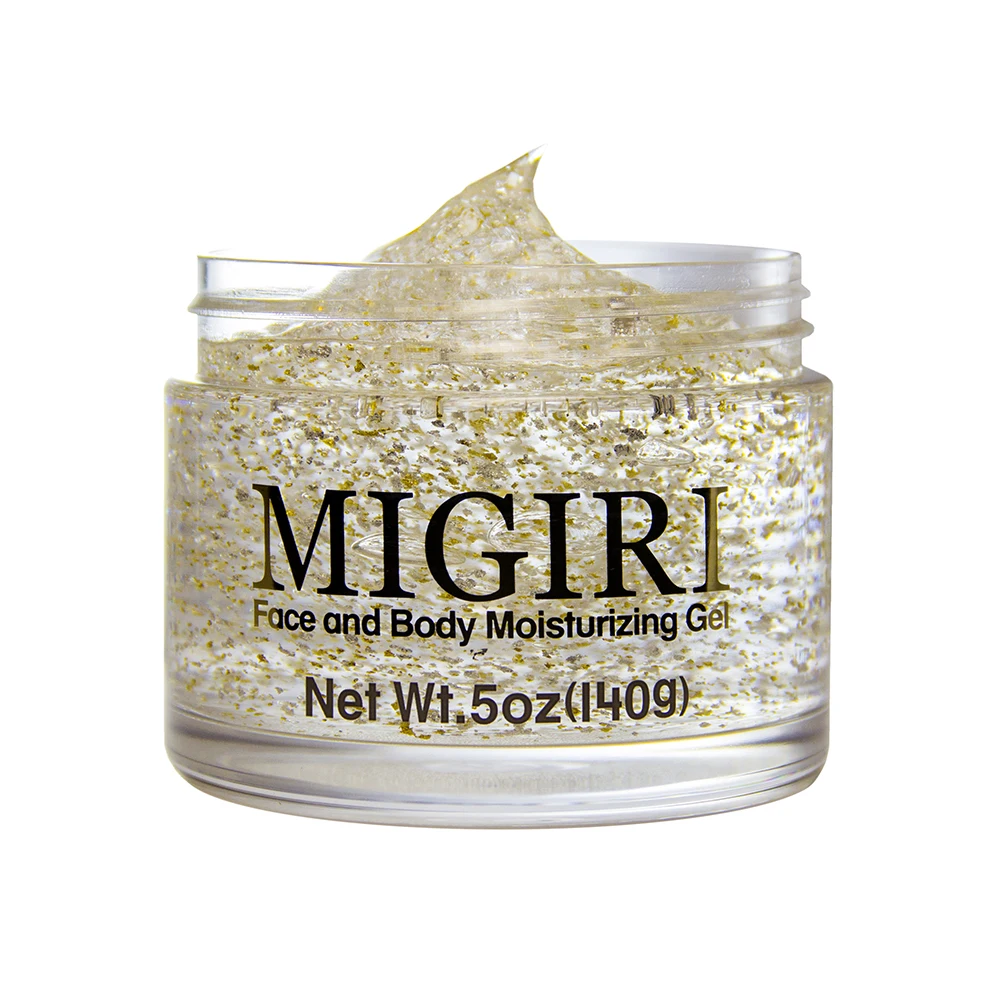 gold cream migiri face and body moisturizing gel by japan made.