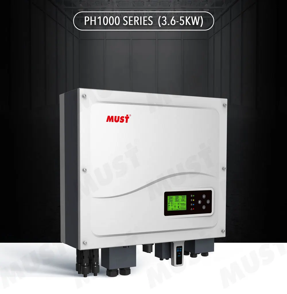MUST 3.6kw 4.2kw 4.6kw 5kw PH1000 ON/OFF Grid High frequency Hybrid Solar Inverter