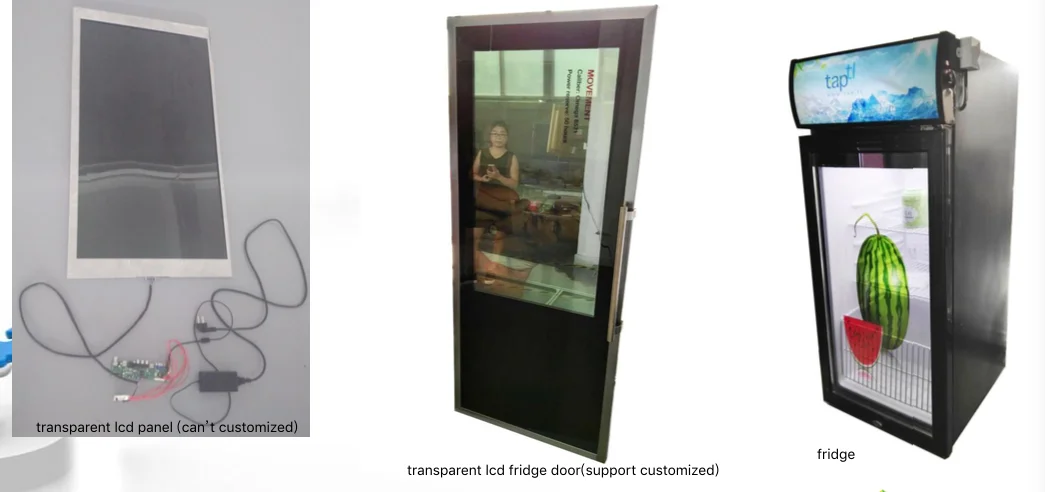 Flexible Transparent Lcd Screen Display Fridge Custom Transparent Lcd Display