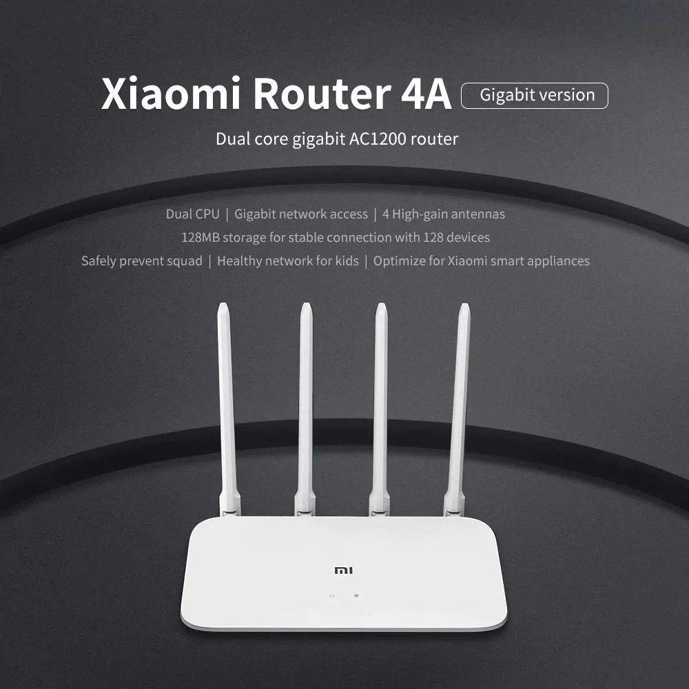 Mi Router 4a Giga Version Global Version Xiaomi Mi Wifi Router 4a Gigabit  Edition Antennas Dual Band 1167mbps