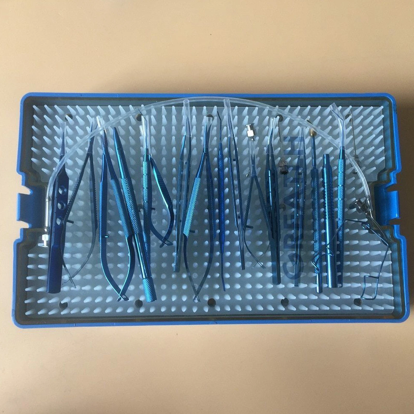 Titanium Cataract Set Eye Ophthalmic Tools 21PCS with Box Sterilization Tray
