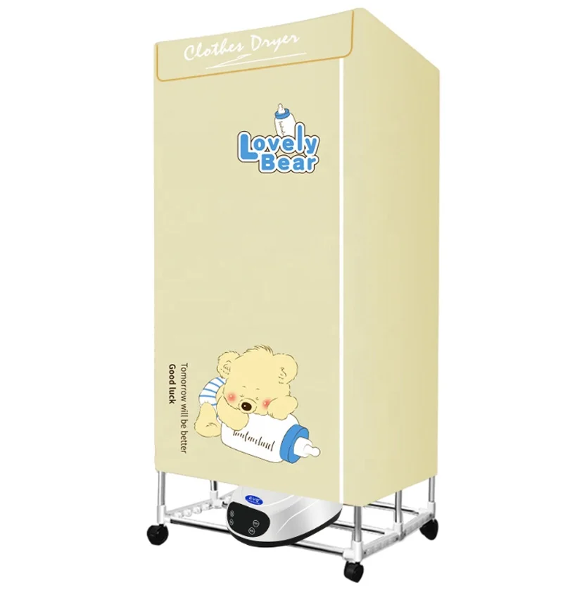 Двухслойная сушилка для одежды, портативная бытовая электрическая сушилка из нержавеющей стали с подвижной вешалкой для полотенец, 15 кг