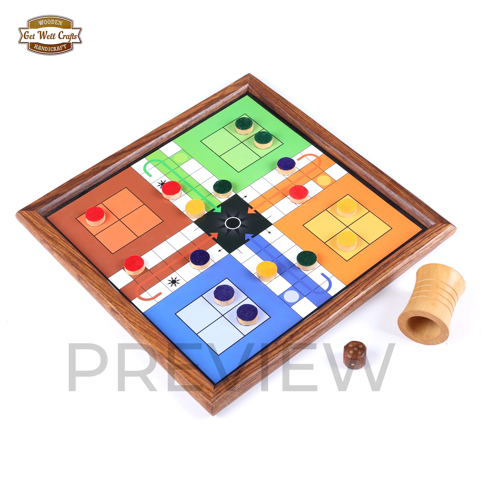 Классические деревянные магнитные змеи и лестницы