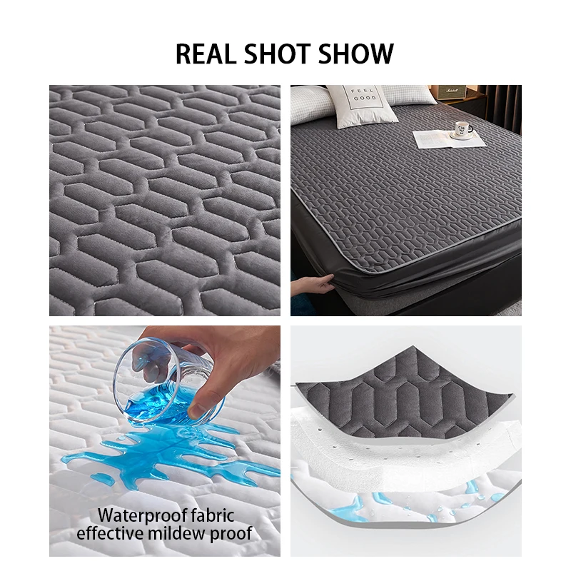 Polyester Elastic Mattress Protector Waterproof Bed Cover Mattress
