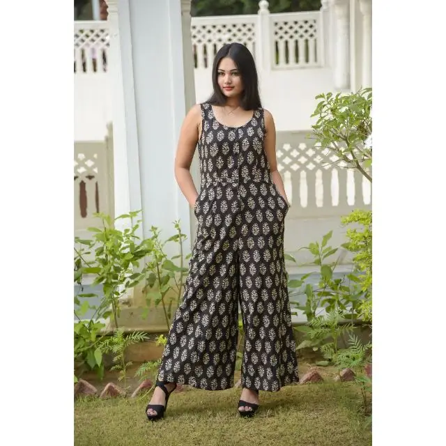 block print jumpsuit