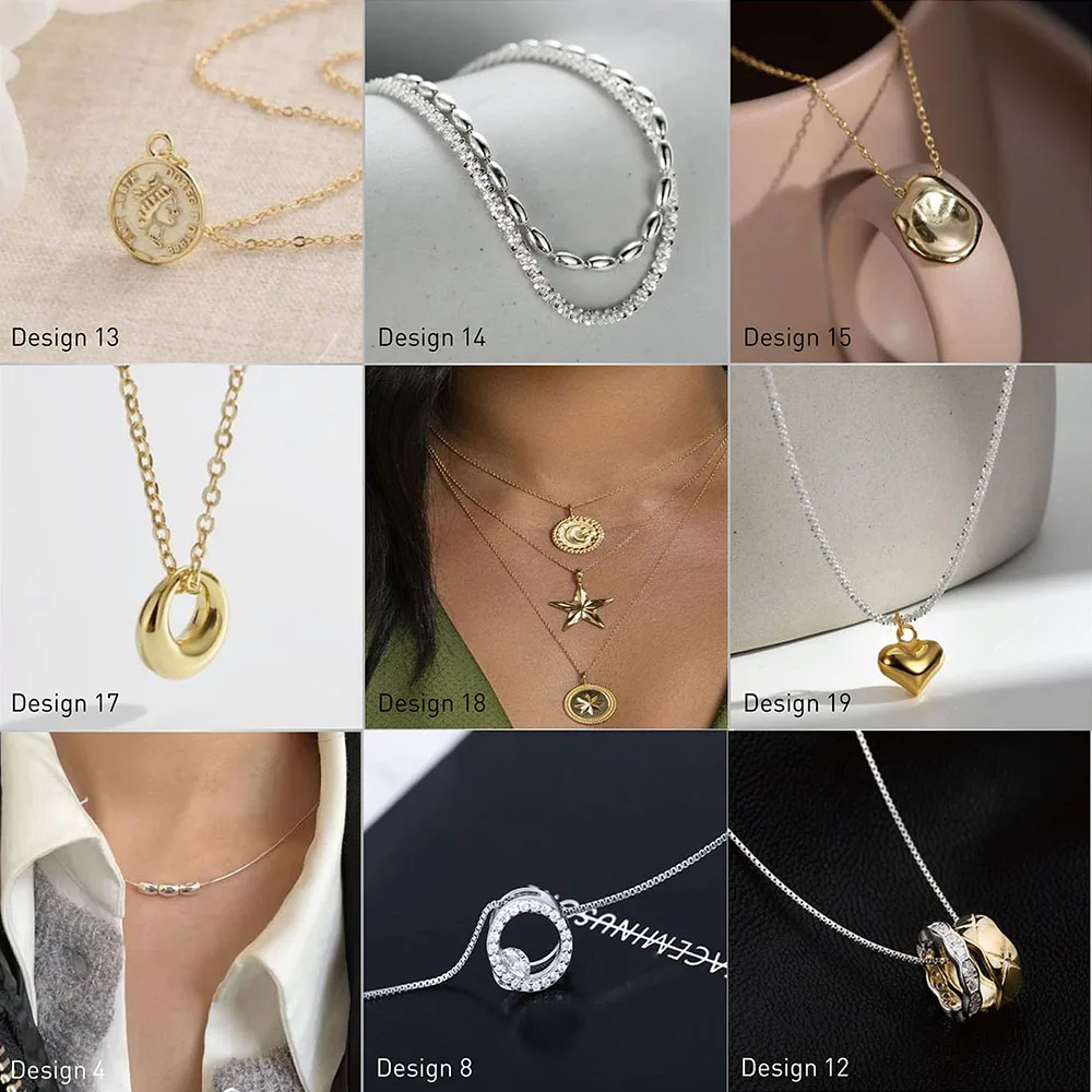 Moon & Star Pendant Necklace Inspired by K-Drama