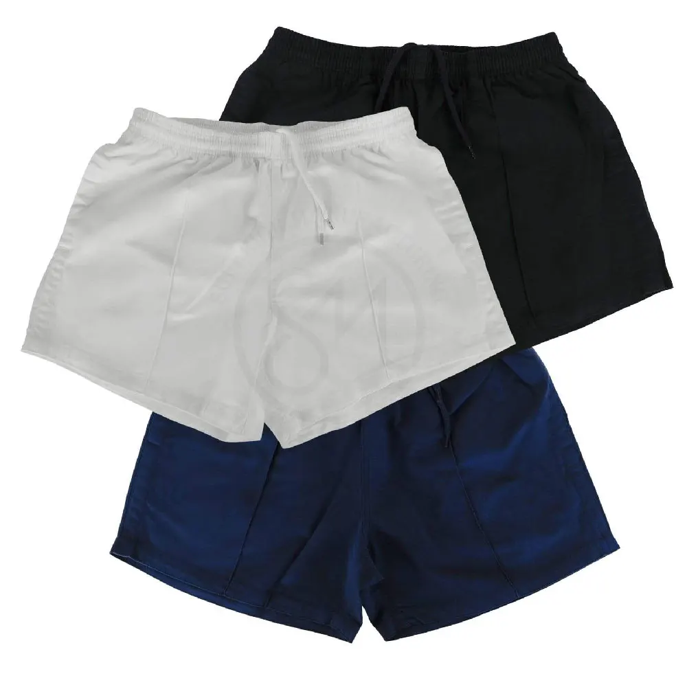 Hot Sale 100% Cotton Twill Athletic Rugby Shorts For Men With 2 Pockets ...