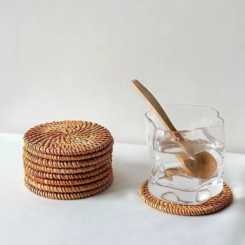 New Arrival Rattan Pastry Service Doll Accessories Toys For Kids