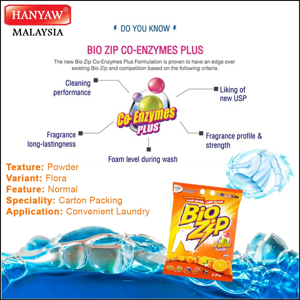 [malaysia] Fast Shipping Bio Zip Magical Bloom Powder Detergent ( 8