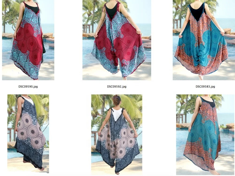 
Комбинезон-шаровары Alladin в стиле хиппи и бохо, комбинезон для йоги с широкими штанинами, брюки с принтом тайского искусства мандалы 