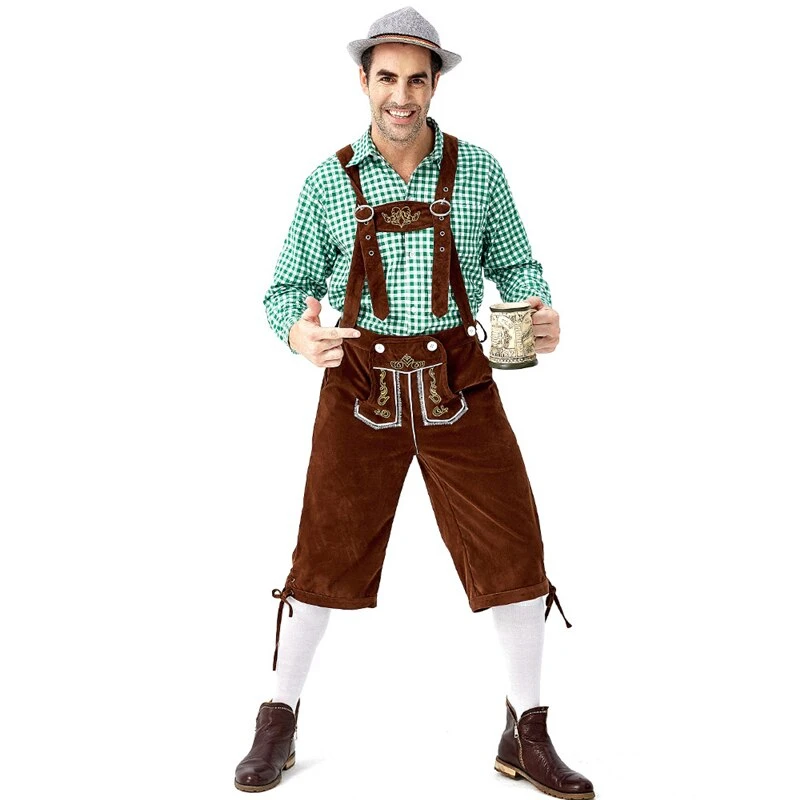 Oktoberfest Bavarian Herren Short Lederhosen For Men Traditional ...
