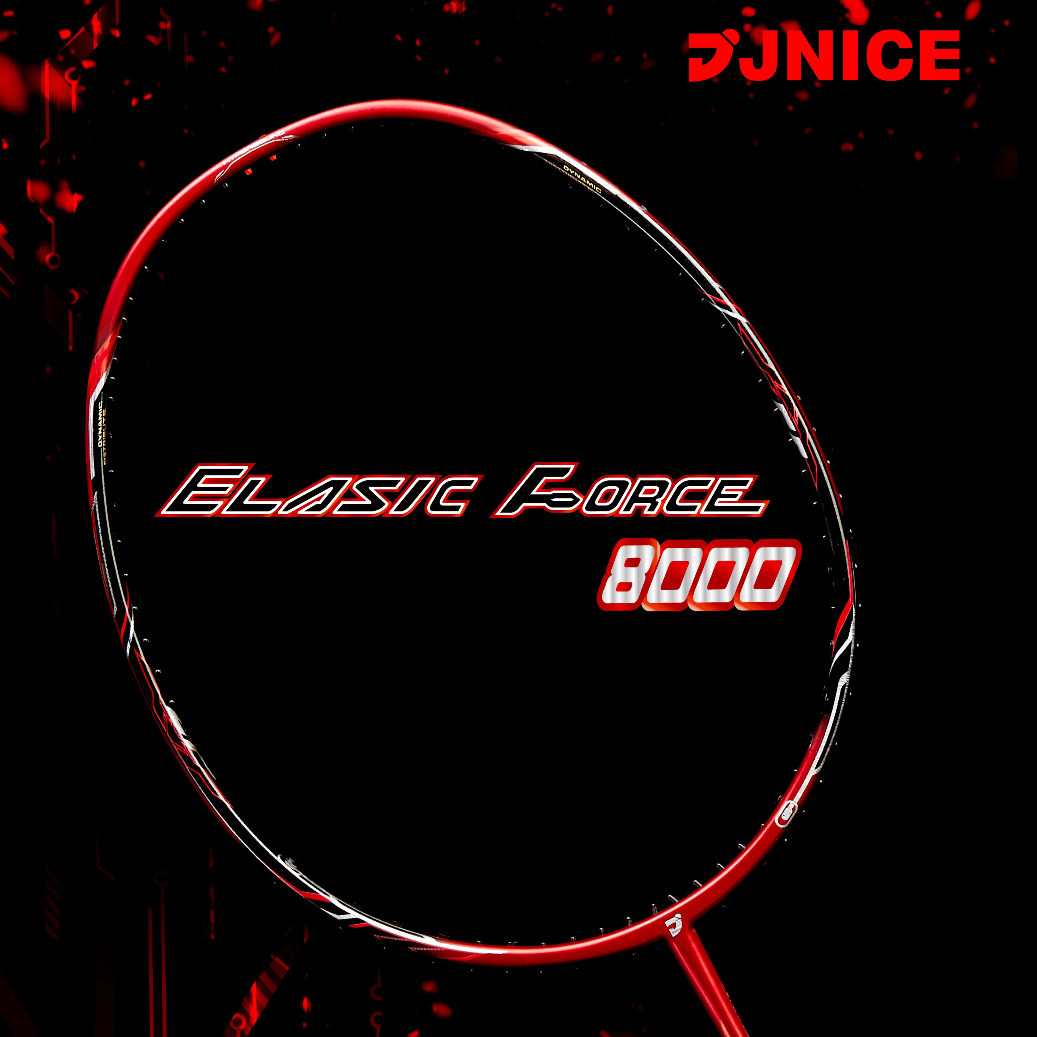 JNICE ELASTIC FORCE 8000 популярная ракетка для бадминтона производства