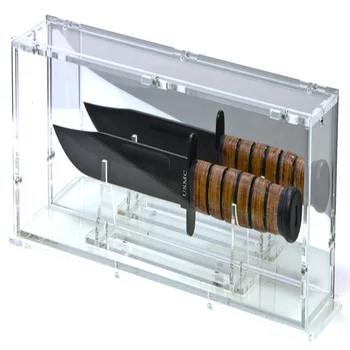 Promotion Counter Clear Acrylic Sword Display Case With Mirror - Buy ...
