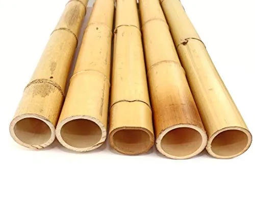 100% натуральные экологически чистые бамбуковые стойки/Необработанные бамбуковые стойки/бамбуковые стойки, обработанные для строительства и сада от ECO2GO